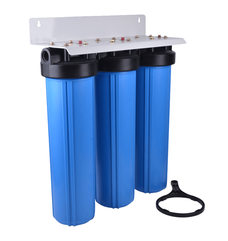 PP-filter, koolstofblokpatronen, blauwe filterhuisfiltergroep voor waterfilterreiniger H-DPG03